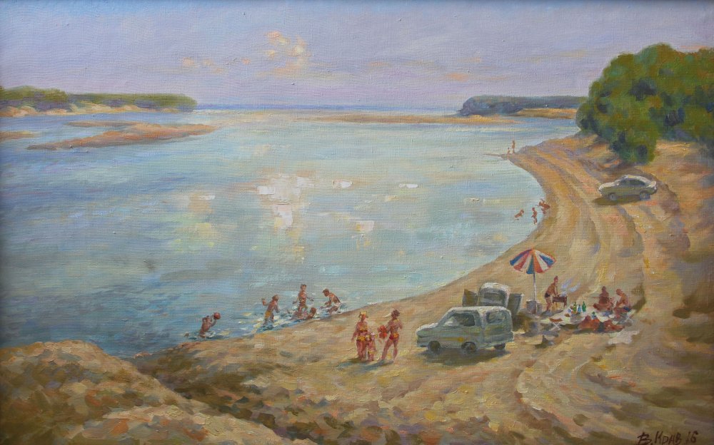 小河边 60x100 2016 布面油画.jpg