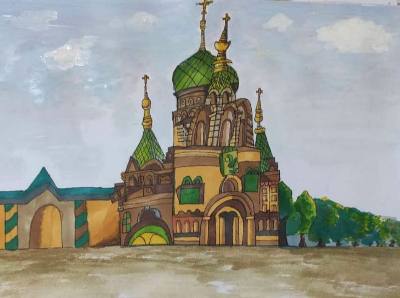 儿童组 绘画 《美丽的索菲亚教堂》 李明哲.jpg