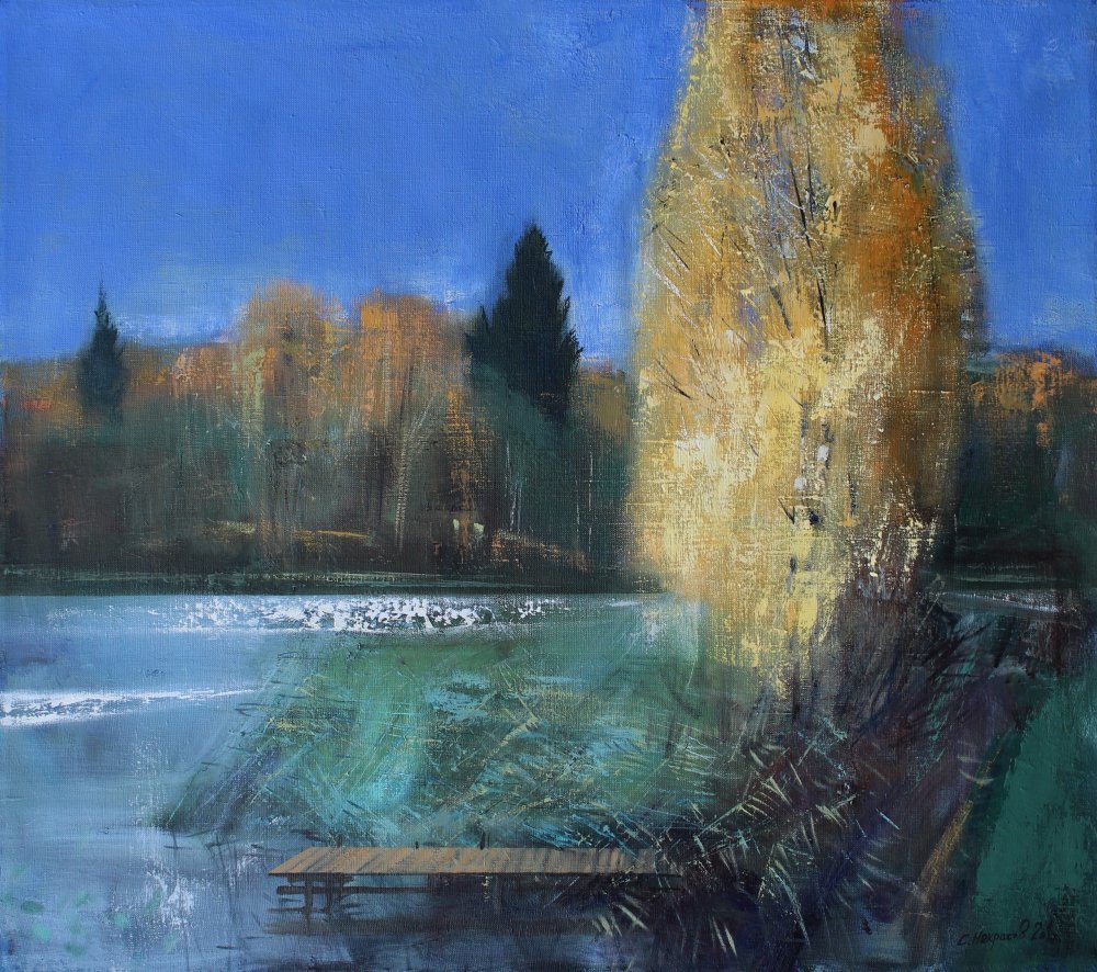 秋高气爽 76х85cm 布面油画 2017年.jpeg