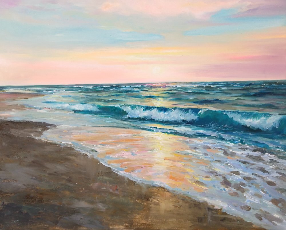 马雷金•阿勒捷姆•阿列克桑德罗维奇50x60cm《浪漫的夜》2019年 布面油画.jpg