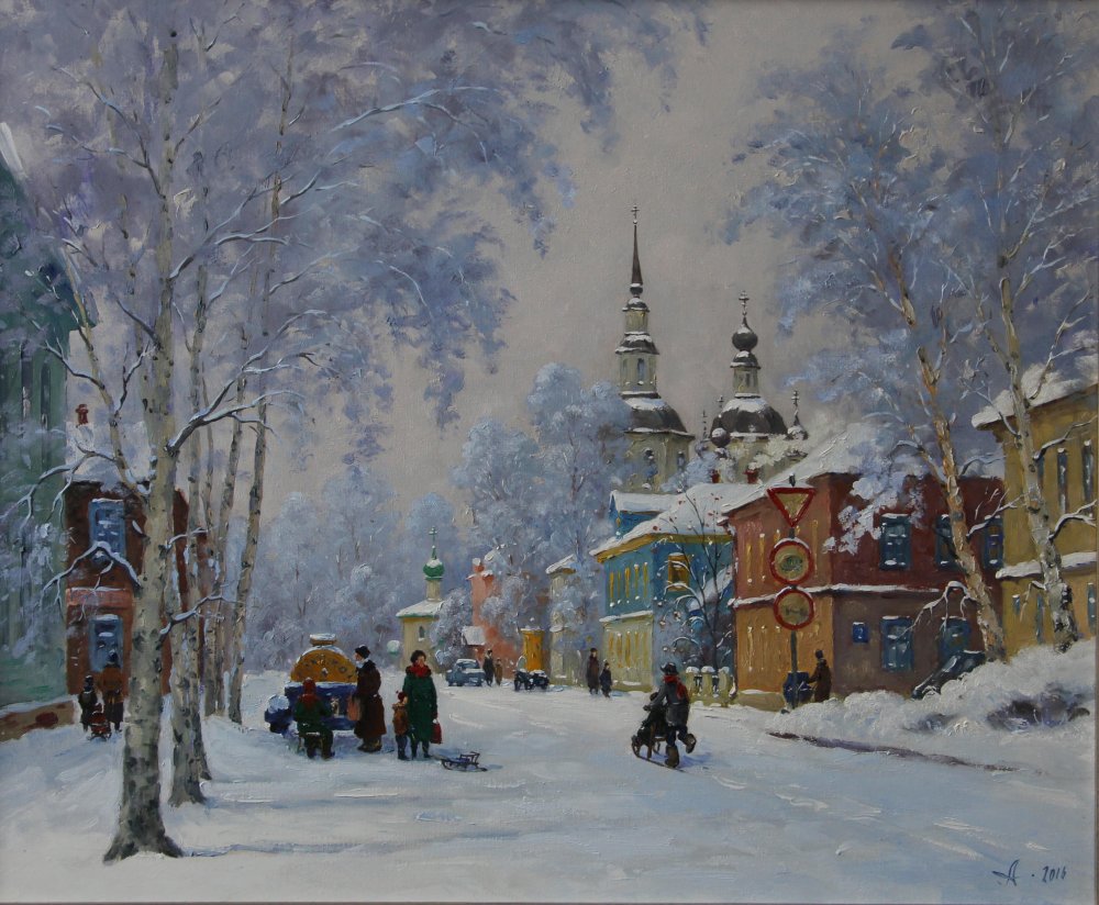 亚历山大•亚历山大罗夫斯基《伟大的乌斯秋格》45x60 布面油画.jpg