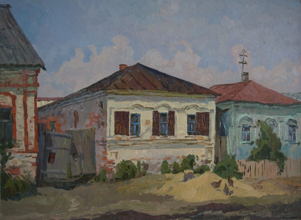 《乡村的房子》季托夫 60x80 1970-1980.JPG