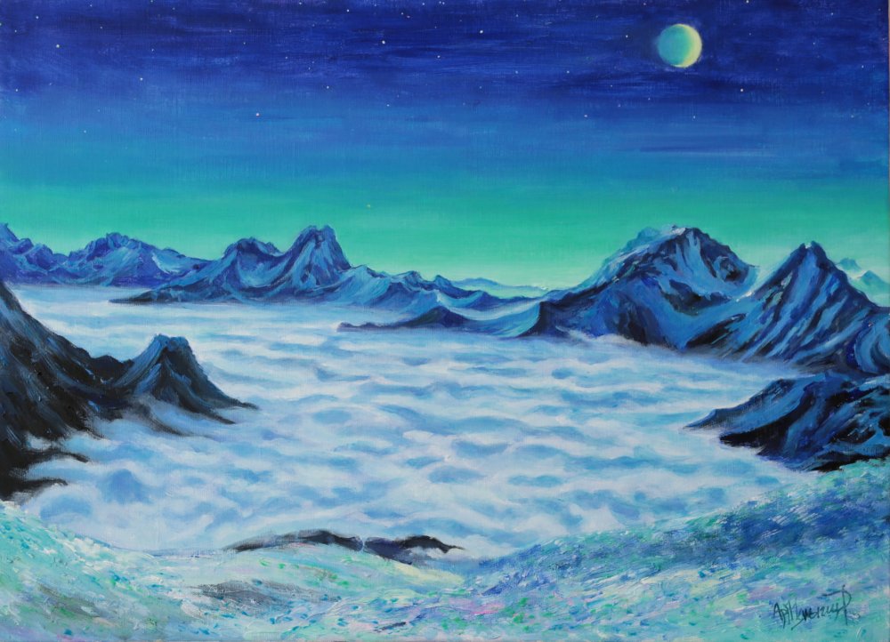 《山间明月》 50X70.jpg