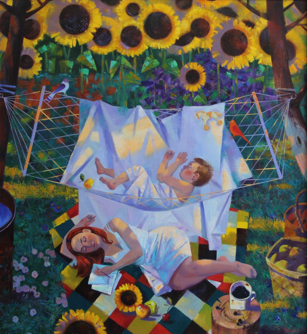 齐金娜•马尔嘉丽塔《夏梦》 100x90cm 2013年 布面油画.jpg