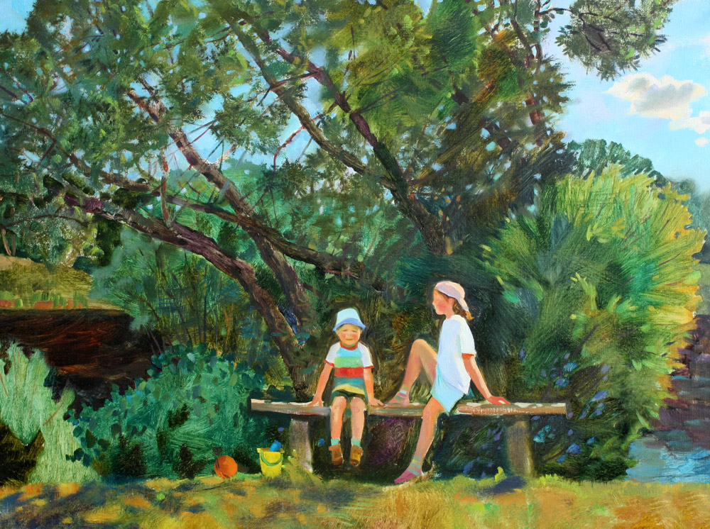 马尔古诺娃•涅利加 《夏意》30x40cm 2013年.jpg