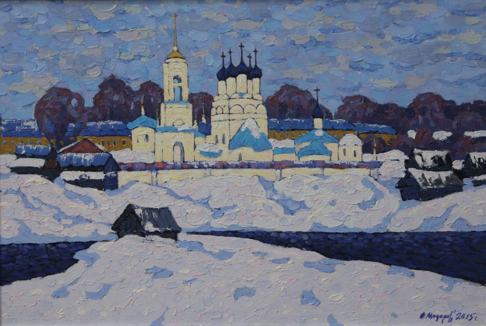 B317莫多罗夫《主显节大教堂.姆斯捷拉》2015年、油画、40-60cm.JPG